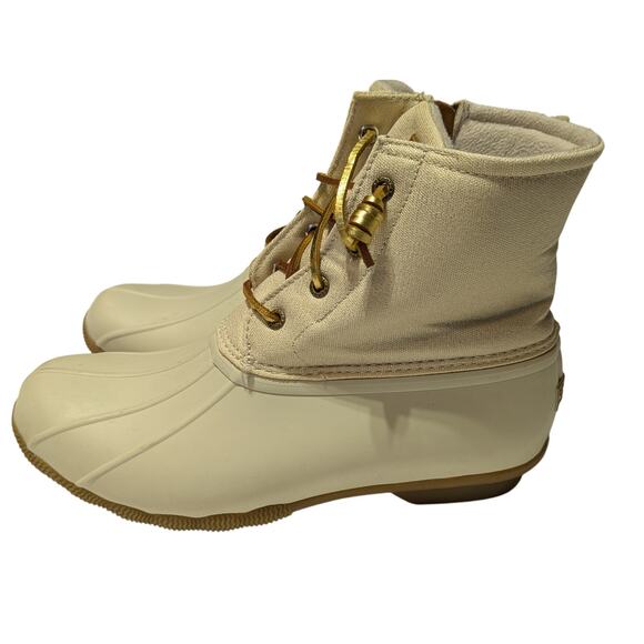 Womens Sperry Saltwater Duck Size 10 Booties Color Tan/Oat - Picture 1 of 9